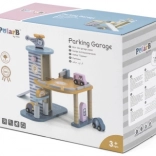 Garage in legno con elicottero e macchinine di Viga PolarB