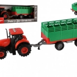 Trattore Zetor con rimorchio in plastica 36 cm con luci e suoni