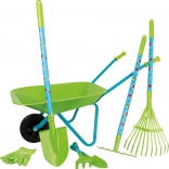 Grande set da giardino per bambini con carriola