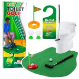 Divertente set da golf da toilette con tappetino, putter e palline