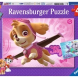 Puzzle Ravensburger Paw Patrol Skye e Everest 2×24 pezzi