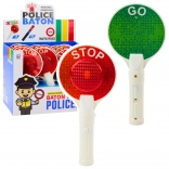 Paletta segnaletica della polizia per bambini STOP/GO con luce