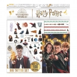 Grande set di tatuaggi HARRY POTTER con album da colorare in bustina