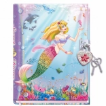 Diario con serratura Sirena per bambini