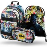 baagl set scolastico skate batman comics – zaino, sacca e astuccio