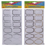 Adesivi 14x25,5 cm per barattoli di spezie, etichette, cornice