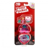 polly pocket set compatto anniversario per l’80º di mattel con anellino