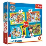 Puzzle 4 in 1 PAW Patrol - allegra squadra 3+ TREFL