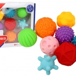 Palline sensoriche di diverse texture 8 pcs colorate