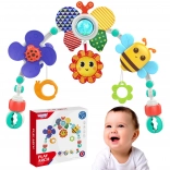 Woopie Baby arco con giocattoli per lettino, passeggino e seggiolino auto