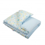 Copertina per bambini in minky con imbottitura New Baby blu 80 × 102 cm