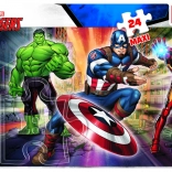 Puzzle 24 maxi pezzi nel mondo Avengers
