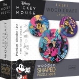 Puzzle in legno doppia faccia TREFL Wood Craft Origin Mickey Mouse 505 pezzi