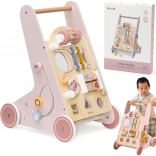 Deambulatore in legno per bambini PolarB rosa