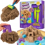 Kinetic Sand giornata in spiaggia – set con castello e accessori
