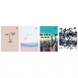 Quaderno A4 96 fogli, mix di design