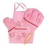 Bigjigs Toys set da cucina per bambini rosa