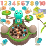 Gioco educativo Dinozaur con bilancia e cattura di WOOPIE