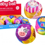 Palla Morbida con Sonaglio Animaletti Frutta 10cm