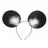 cerchietto nero con orecchie da topo