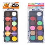 Acquerelli 12 colori con pennello