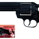 Rivoltella da cowboy in metallo nera 12 colpi