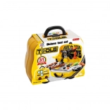 Set di attrezzi per piccoli tuttofare in una valigetta a forma di auto