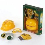 Bosch set di accessori da officina per bambini con casco, 4 pezzi