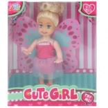 Bambola con ali rimovibili 12 cm