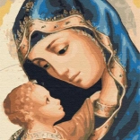 Quadro Paint it! Marie con Bambino - Pittura con Numeri