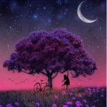 Pittura diamantata 5D – albero, set 30 × 30 cm