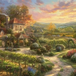 Puzzle Schmidt Casa presso il vigneto 2000 pezzi