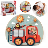 CLASSIC WORLD pannello attività multifunzione 6 in 1 - vigili del fuoco