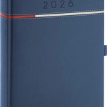 Agenda giornaliera Tomy blu-rossa 2026