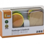 Set di Giocattoli in Legno Hamburger e Sandwich VIGA