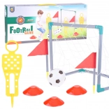 Porta da calcio per bambini con palla e coni