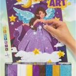 Immagine a mosaico Fata Viola 30x21 cm