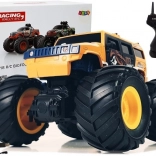 Auto fuoristrada con grandi ruote Bigfoot a telecomando 2.4G 1:18 giallo
