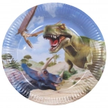 Piatti da festa di carta DINO 23 cm, 6 pz