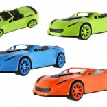 Auto sportivo in plastica 38 cm a ruota libera in rete, 3 colori