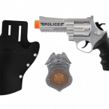Set da polizia per bambini: revolver con fondina e distintivo