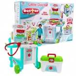 Set medico per bambini 3 in 1 con carrello e valigetta