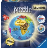 Ravensburger 3D Palla puzzle illuminante Globo 72 pezzi