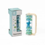 Classico bastone della pioggia con palline – blu