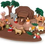 Presepe in legno con figurine per bambini small foot