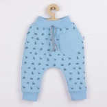 Pantaloni felpati per neonati Koala Dinosaur blu