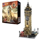 Set di costruzione Pantasy Steampunk torre dell’orologio Big Ben, 2424 pezzi