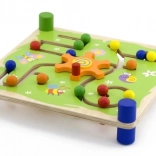 Viga Tocca e Segui Gioco Didattico in Legno Montessori