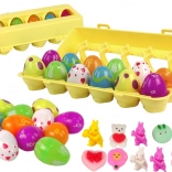 Giocattoli Antistress Uova di Pasqua 12 pz