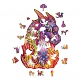 puzzle in legno drago